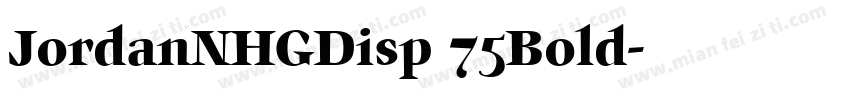 JordanNHGDisp 75Bold字体转换